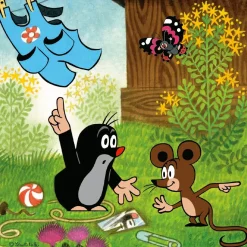 Puzzle Toupeira e macacão 3x55