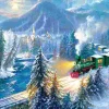 Puzzle Trem de Natal da Montanha
