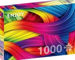 Puzzle Tricô arco-íris