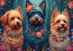 Puzzle Trio de cães