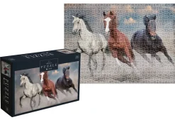 Puzzle Três cavalos selvagens