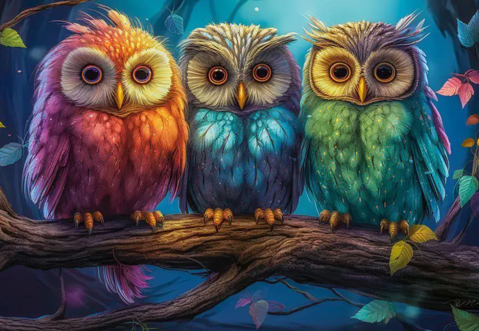 Puzzle Três Corujinhas