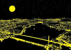 Puzzle Três pontes, néon do Bósforo