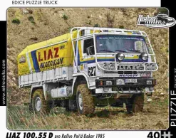 Puzzle TRUCK Liaz 100.55 D pro Rallye Parí啪-Dakar (1985)