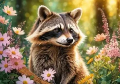 Puzzle Um explorador da floresta