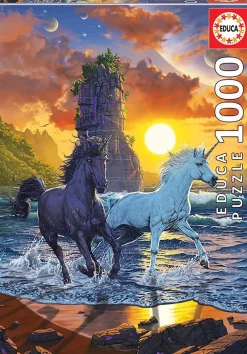Puzzle Unicorns On Beach