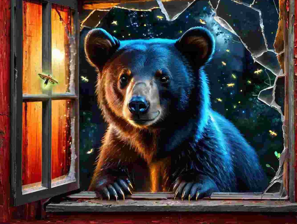 Puzzle Urso e pirilampos