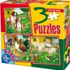Puzzle 3v1 animais de estimação
