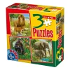 Puzzle 3v1 Animais selvagens