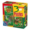 Puzzle 3v1 Animais selvagens