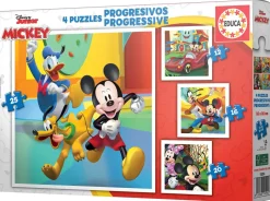 Puzzle 4v1 Mickey e seus amigos