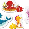 Puzzle 4v1 Morské zvieratká