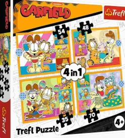 Puzzle 4v1 O Garfield adora lasanha