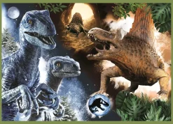 Puzzle 4v1 Os ameaçadores dinossauros do Jurassic World