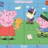 Puzzle 2v1 Peppa Pig Feliz