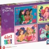 Puzzle 4v1 Princesas Disney Progressivo