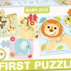 Puzzle 4v1 quebra-cabeça de bebê ZOO