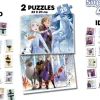 Puzzle 4v1 Superpack Frozen - quebra-cabeça, memória, dominó