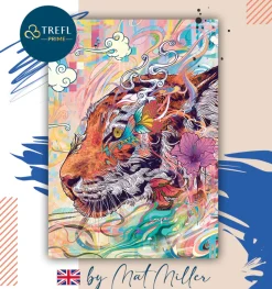 Puzzle VELVET Nebulosa Tigre colorido UFT