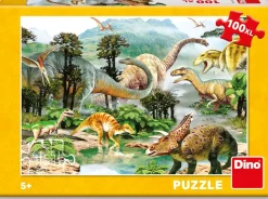 Puzzle Vida de dinossauros 100