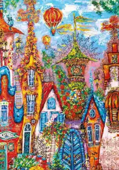 Puzzle Vila Encantadora: Portão Azul