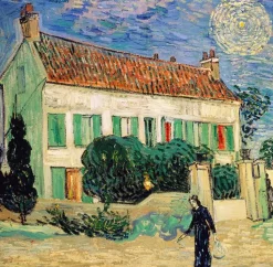 Puzzle Vincent van Gogh: La Maison Blanche, la Nuit, 1890 -