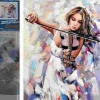 Puzzle Violinista Pintura Diamante 30x40cm