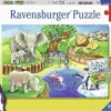 Puzzle 2x12 Animals In The Zoo (Animais no Zoo)