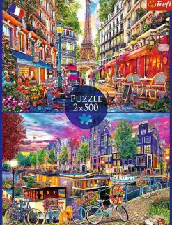 Puzzle 2x500 Capitais Europeias