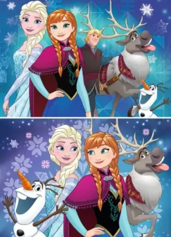 Puzzle 2x24 Congelado: Aurora Boreal