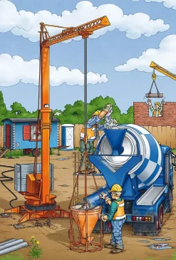 Puzzle 3x24 Em um canteiro de obras