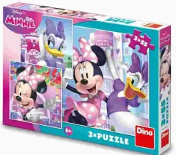 Puzzle 3x55 Minnie a Daisy