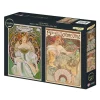 Puzzle 2x500 Mucha: Reverie, Biscoitos Lefèvre-Utile