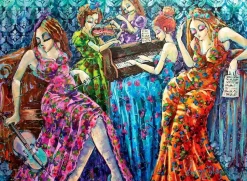 Puzzle 2x500 notas coloridas