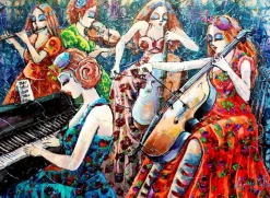 Puzzle 2x500 notas coloridas