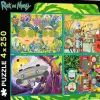 Puzzle 4x250 O mundo distorcido de Rick e Morty