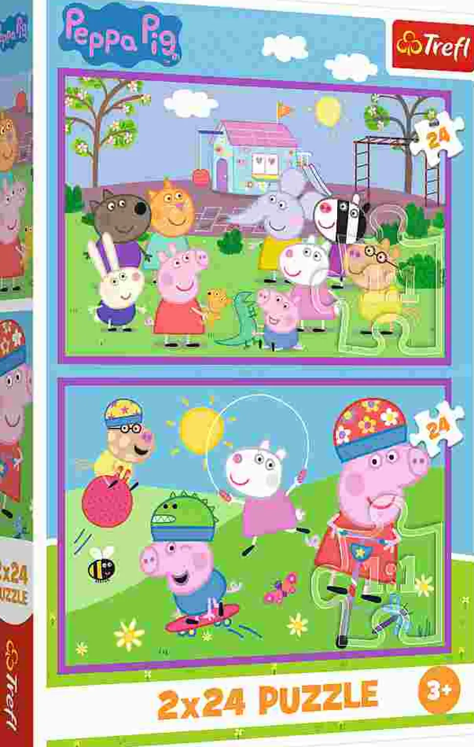 Puzzle 2x24 Peppa no Parquinho