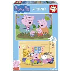 Puzzle 2x48 Peppa Pig
