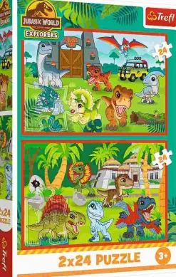 Puzzle 2x24 Pequenos Dinossauros