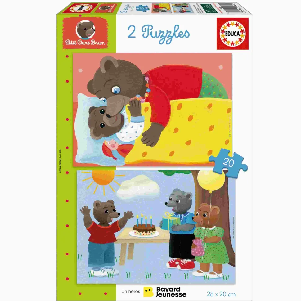 Puzzle 2x20 Petit Ours Brun