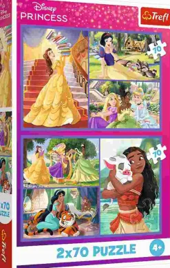 Puzzle 2x70 Princesa: Dias de contos de fadas