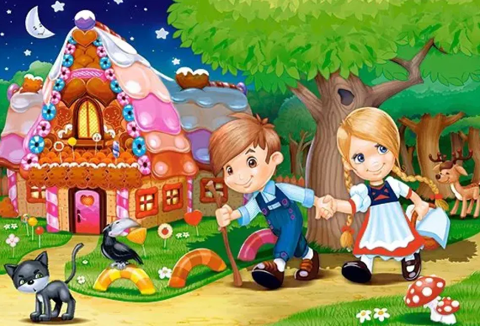 Puzzle 4x quebra-cabeça lindos contos de fadas