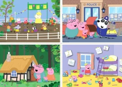 Puzzle 4x quebra-cabeça Peppa Pig