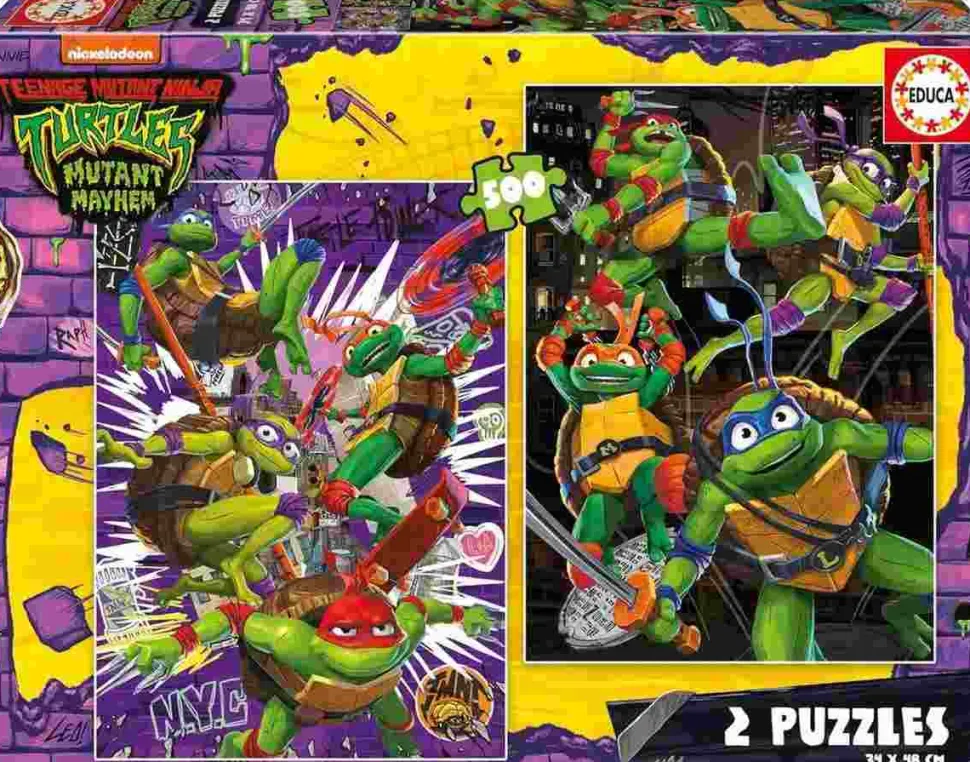 Puzzle 2x500 Tartarugas Ninja