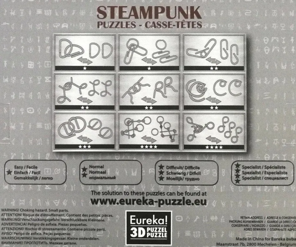 Steampunk gray 9 set